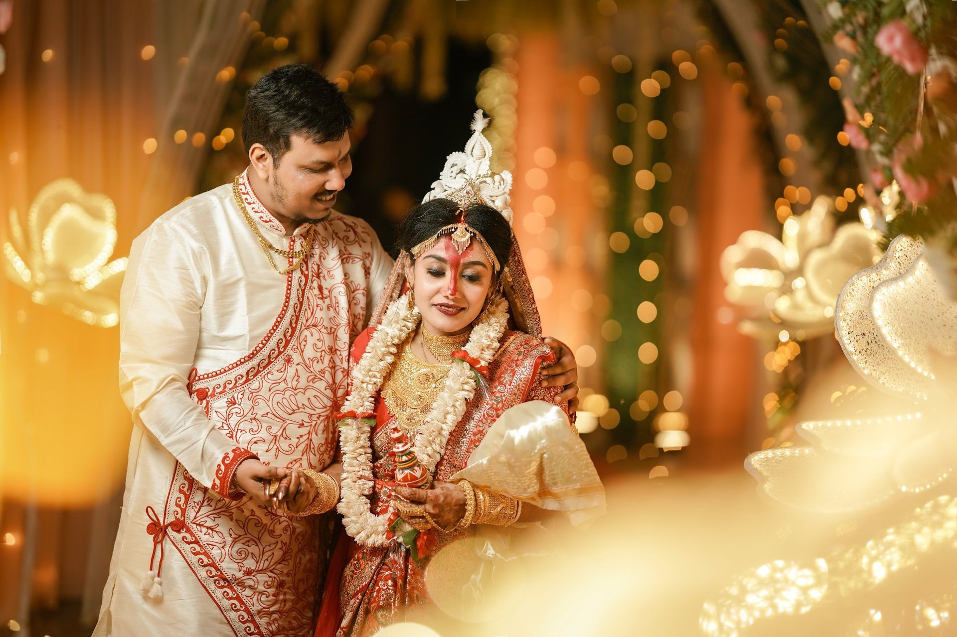 Wedding photographer in Siliguri – Bou Bhaat wedding portrait – Suvo Choudhury